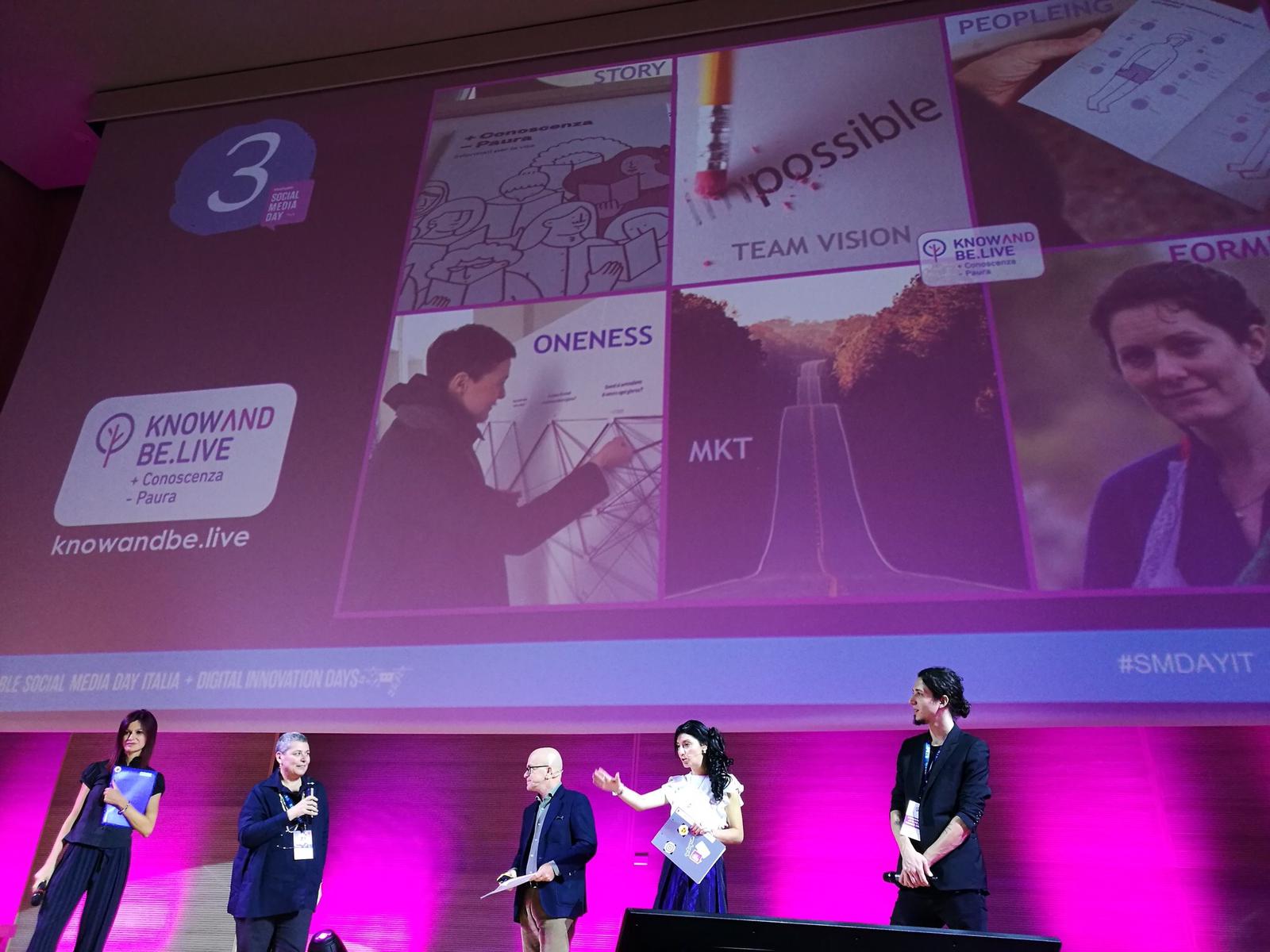 KnowAndBe.live vince il 3° premio alla startup competition del Mashable Social Media Day Italy 2018 - Knowandbe.live
