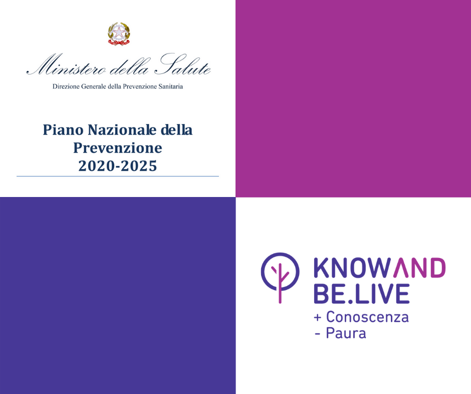 Pubblicato il Piano Nazionale di Prevenzione 2020-2025. E KnowAndBe.live può contribuire attivamente a realizzarlo! - Knowandbe.live